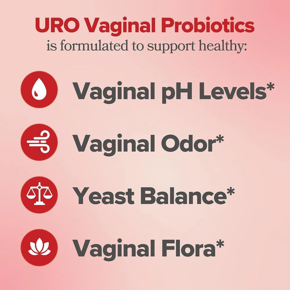 URO Vaginal Probiotics (BODEGA E) para la salud vaginal de las mujeres, equilibrio del pH