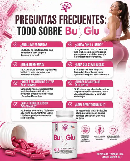 Bu-Glu refuerza Busto y Glúteo