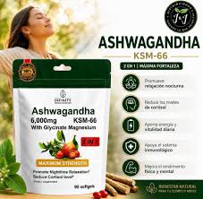 Ashwagandha KSM-66 + Glicinato de Magnesio 6000mg - 90 Softgels
