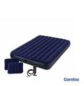 CAMA INFLABLE INTEX 60 PULGADAS + BOMBA Y ALMOHADAS
